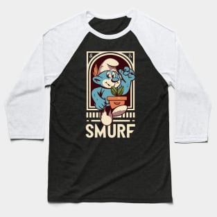 Smurf Cat - Blue Smurf Baseball T-Shirt